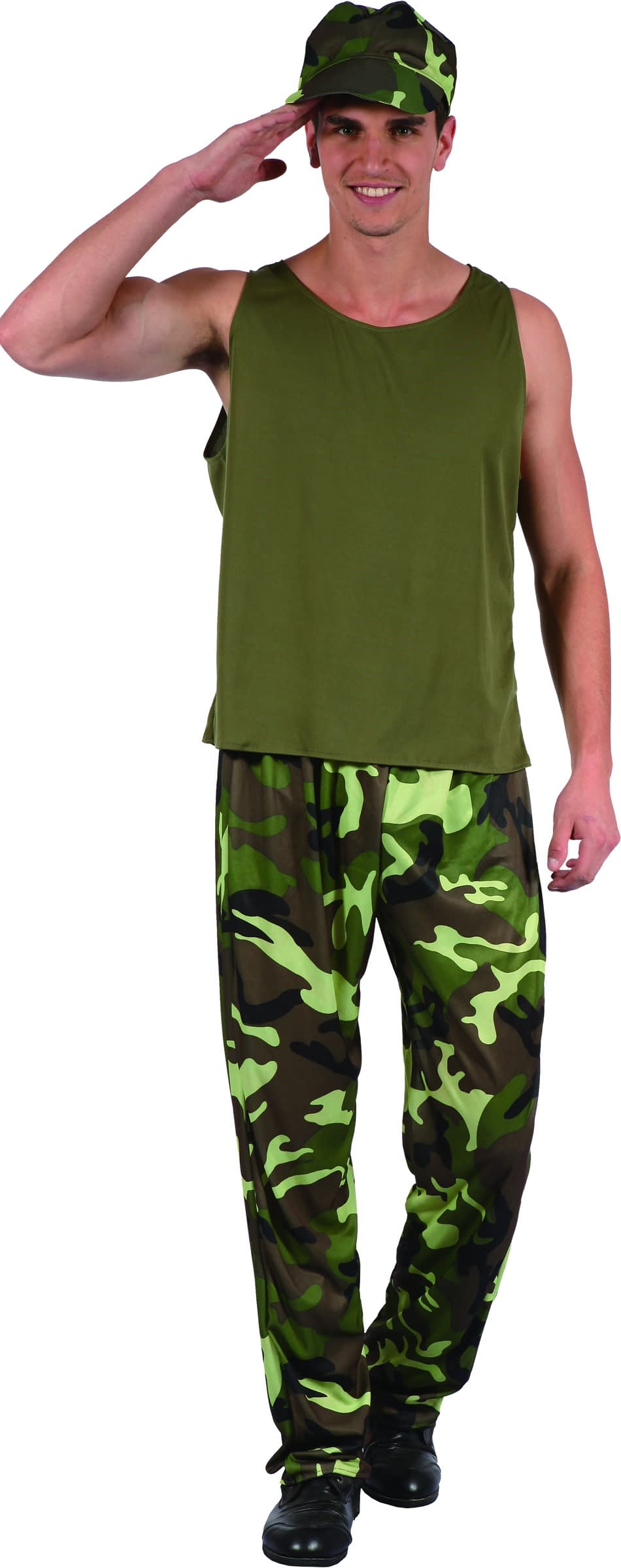 Мужской военный костюм цвета хаки купити за 1108 грн. в Fancydress