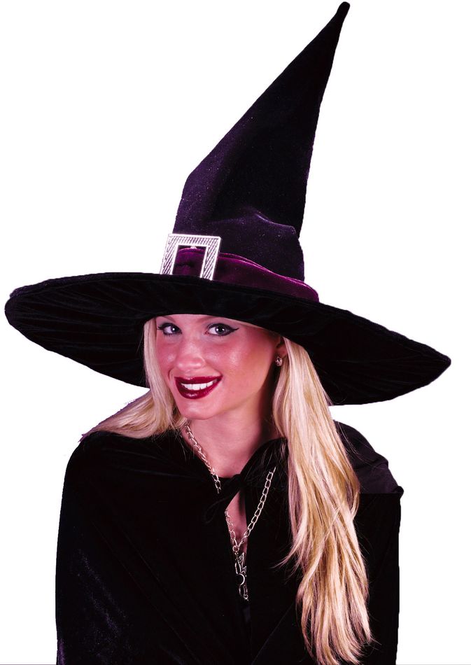 Шляпа ведьмы велюровая купити за 493 грн. в Fancydress