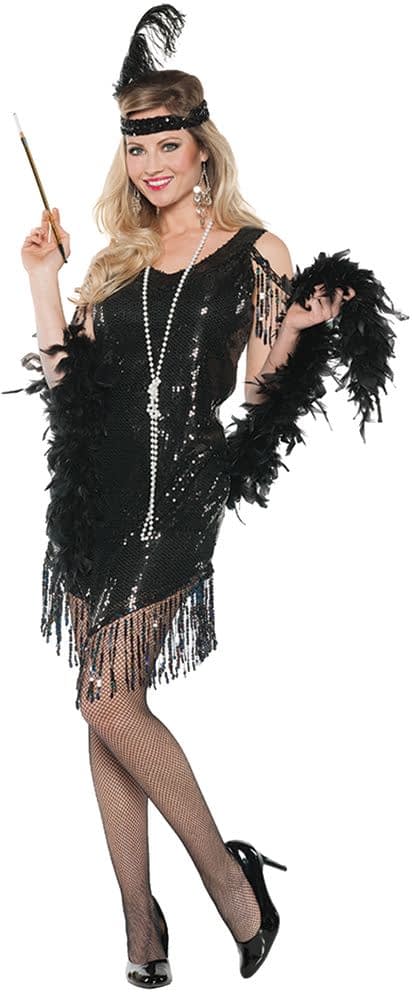 Женский черный костюм в стиле Гэтсби купити за 1356 грн. в Fancydress