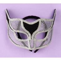 Венецианская маска в серебряную сеточку