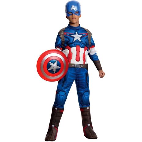 Детский делюкс костюм капитана Америка