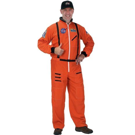 Карнавальный костюм астронавта оранжевый