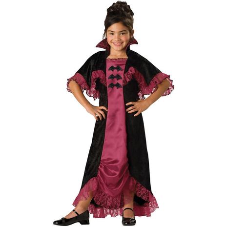 Карнавальный костюм полуночной девочки вампира