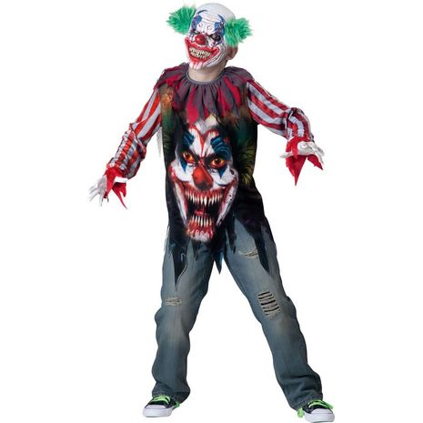 Карнавальный костюм страшного клоуна