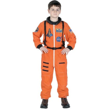 Карнавальный оранжевый костюм астронавта