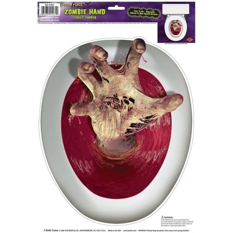 Наклейка на туалет Рука зомби
