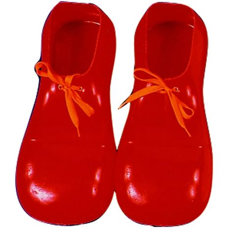 Туфли клоуна красные