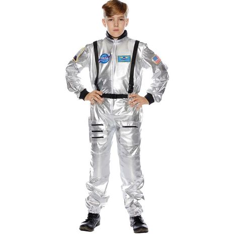 Детский костюм Астронавта серебристый