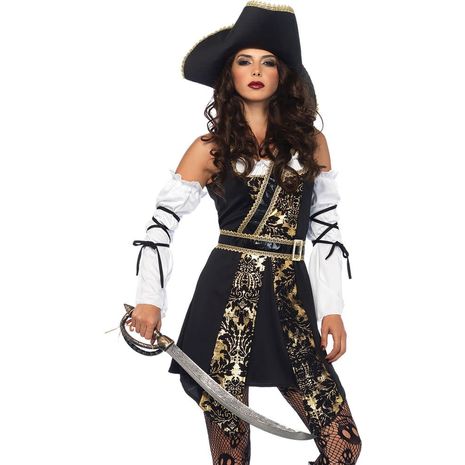 Карнавальный костюм Пиратка чёрных морей взрослый