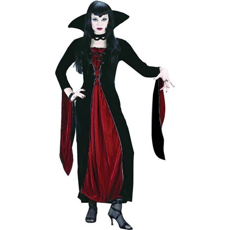 Карнавальный велюровый костюм вампирши