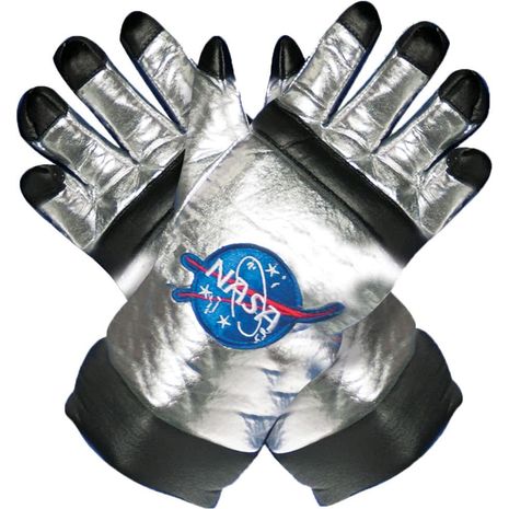 Перчатки Астронавта для детей серебристые