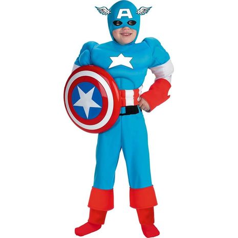 Капитан Америка с мускулами люкс