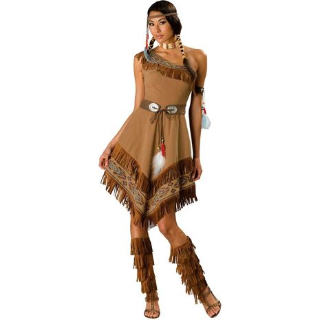Карнавальный костюм индейца девушки