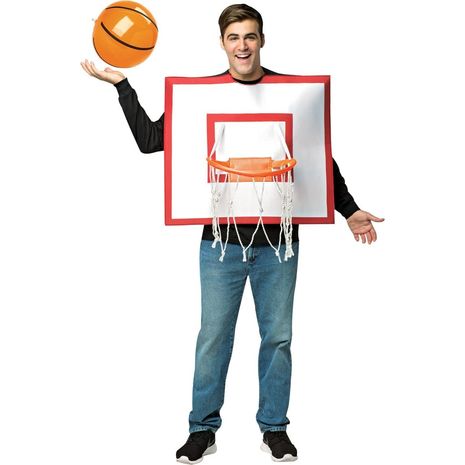 Костюм Корзина для баскетбола с мячом взрослый