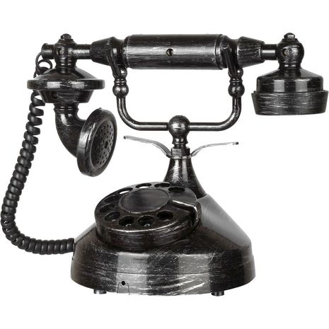 Старинный бутафорский телефон со звуком