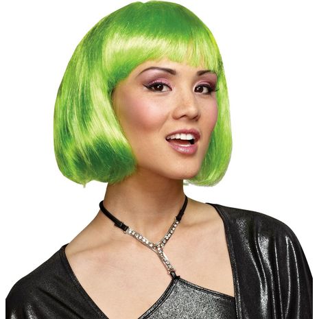 Зеленый парик